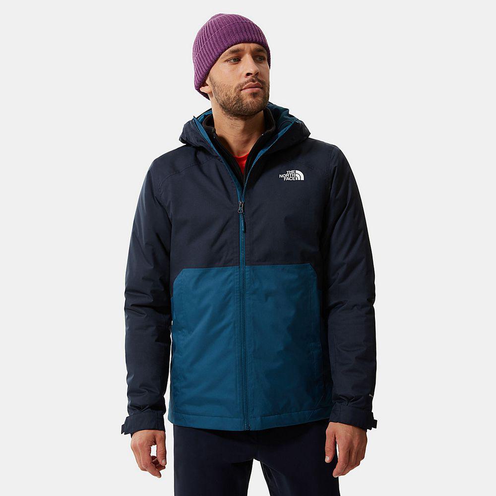 The North Face Millerton Insulated Ανδρικα Αδιάβροχο Μπουφάν - Μπλε / Μαυρα (CFWP09274)